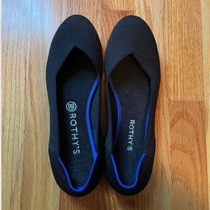 Rothy's flats, black, size 9